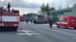 Hořící nákladní auto na Jižní spojce - 1