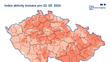 Index aktivity komára pro 22. 5. 2024