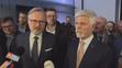 Premiér Petr Fiala (ODS) a generál Petr Pavel