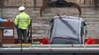 Auto v Děčíně prorazilo svodidla a skončilo v Labi - 2