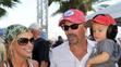 Kevin Costner s manželkou Christine a synem Caydenem