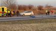 Smrtelná nehoda motorkáře a nákladního auta v Praze na Kunraticke spojce - 2