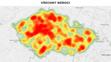 Mapa aktivity klíšťat na území České republiky - VŠECHNY NEMOCI