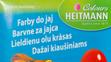 Testované barvy na vajíčka - Heitmann