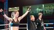 Kateřina při zápasechv kickboxu - 1