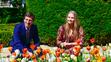 Princezna Catharina-Amalia v tulipánové zahradě, 7. 4. 2025 Plaza de Oriente ve Španělsku