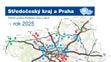 Středočeský kraj a Praha - mapa výstavby