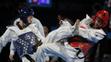 Taekwondista Mourad Laachraoui (vpravo)