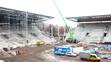 Rozestavěný stadion v Edenu.