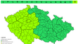 Předběžná výstraha před horkem 1. 7. 2025