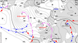 Předpovědní meteorologická mapa na 22. 11. 2022 12 UTC dle DWD