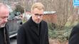 Leoš Mareš na posledním rozloučením s Helenou Zeťovou
