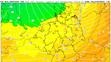 Teplota v hladině 850 hPa ve čtvrtek