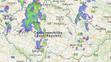 Meteoradar ve 13:30 hodin