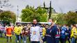 Slovenští hokejisté protestovali před Úřadem vlády