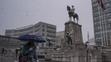 Sněhová bouře v Ankaře