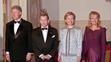 Prezidenti Bill Clinton, Václav Havel s Hillary Clintonovou a Dagmar Havlovou, 16. 9. 1998 Washington DC, návštěva Bílého domu