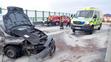 Hasiči zastavili u nehody, zezadu do nich narazilo další auto - 1