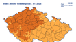 Index aktivity klíštěte 7.7. 2025