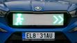 Signalizační maska na přídi automobilu Enyaq iV