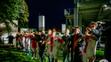 Slavia děkuje fanouškům v lese