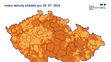 Aktivita klíšťat, 30. 7. 2024
