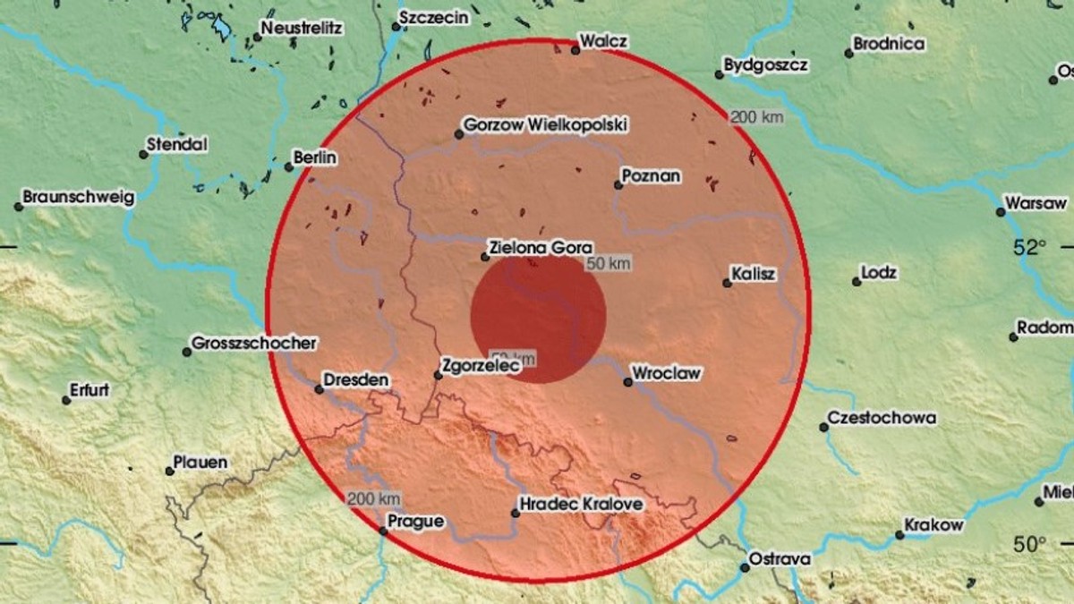 Un fort tremblement de terre a frappé l’ouest de la Pologne.  Il dépasse 4 magnitudes