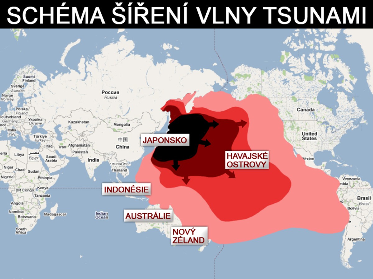 Kde hrozí tsunami?