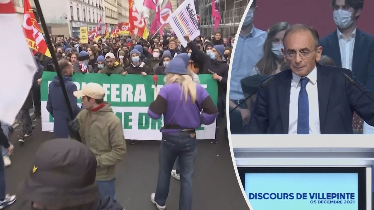 Affrontements lors d’un meeting de candidats français.  Quelqu’un a tabassé les militants