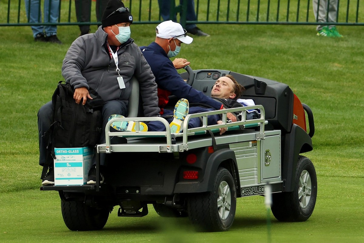 The star actor from Harry Potter collapsed while playing golf.  He ended up in the hospital