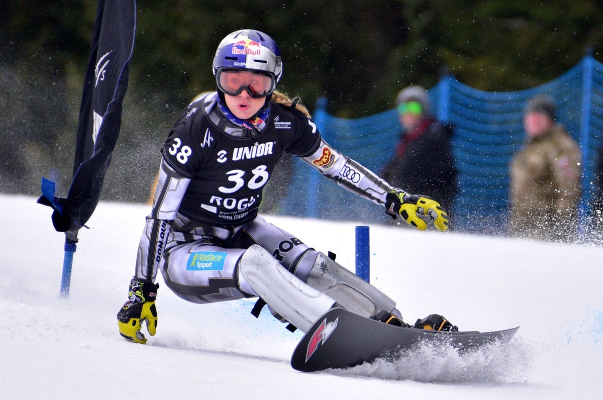 Ester Ledecká Dominates Parallel Slalom Race in Pamporovo, Bulgaria, to Win Gold Medal