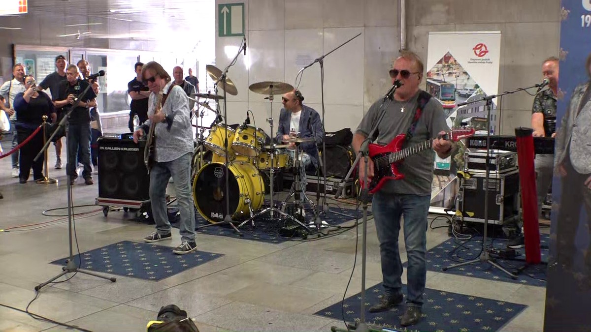 Olympic Band Celebrates 60 Years with Epic Prague Metro Concert: Watch Petr Janda’s Interview