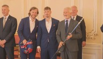Prezident Pavel na Hradě poděkoval hokejistům. Budete vzory pro začínající sportovce, řekl
