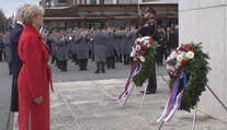 Pavel a Čaputová položili věnce k soše Tomáše Garrigua Masaryka