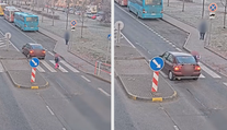 VIDEO: K tragédii chyběly centimetry. Řidič málem smetl malou dívku na přechodu