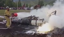 VIDEO: Na Sibiři se zřítila helikoptéra. Havárii nepřežili minimálně čtyři lidé