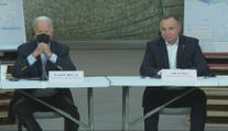 Brífink prezidentů Bidena a Dudy v Polsku