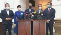 Tisková konference koalic SPOLU a PirSTAN