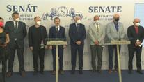 Tisková konference Senátu ke zdraví prezidenta Miloše Zemana