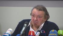 Tisková konference prezidenta Svazu ledního hokeje Tomáše Krále