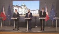 Tisková konference vlády po jednání o pracovní karanténě