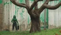 VIDEO: Toto dílo obletělo svět. S uřezaným stromem si Banksy poradil po svém