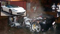 Milionářský synek spálil ferrari za miliony! Chtěl novější model