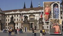 "Tohle je můj Hrad!" Po nádvoří pobíhal "Zeman" v trenýrkách