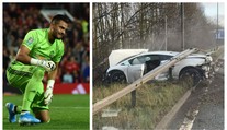 Hvězdný gólman unikl smrti! Takhle poslal svou káru pod svodidla