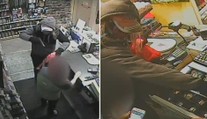 Lupič ňouma na útěku z benzínky zakopl a vytrousil část kořisti!