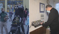 DJ Karlos pouští hudbu jako poctu záchranářům, celé sídliště se baví!