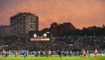 Tribuny se otevřely! Derby v Bělehradě sledovalo 15 tisíc diváků