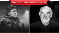 Sean Connery i Diego Maradona. Svět letos přišel o řadu osobností