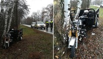 Muž u Vimperku narazil na tříkolce do stromu. Na místě zemřel